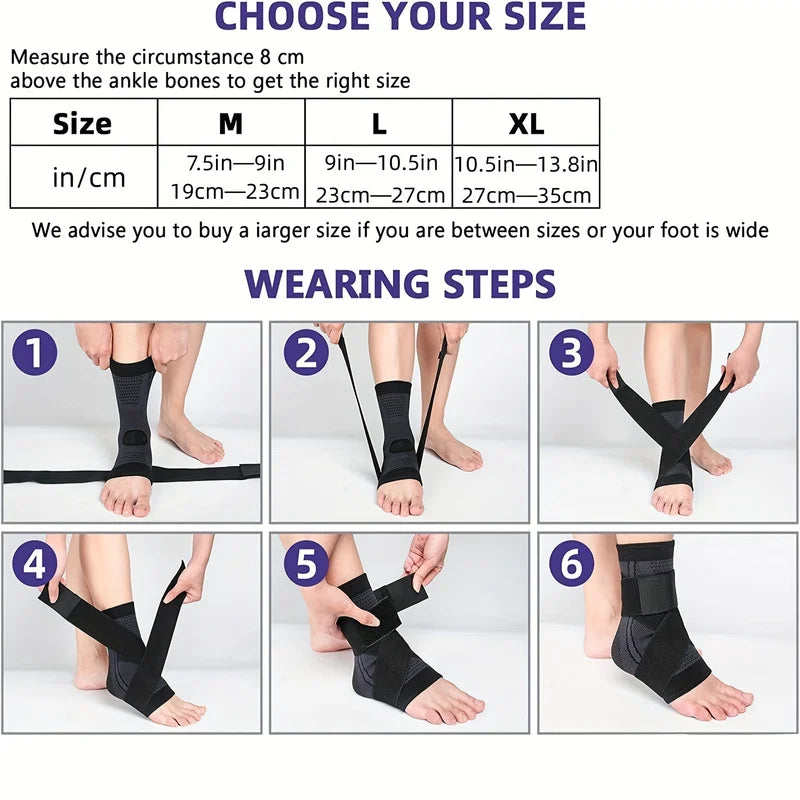 Pressurized Bandage Ankle Support Ankle