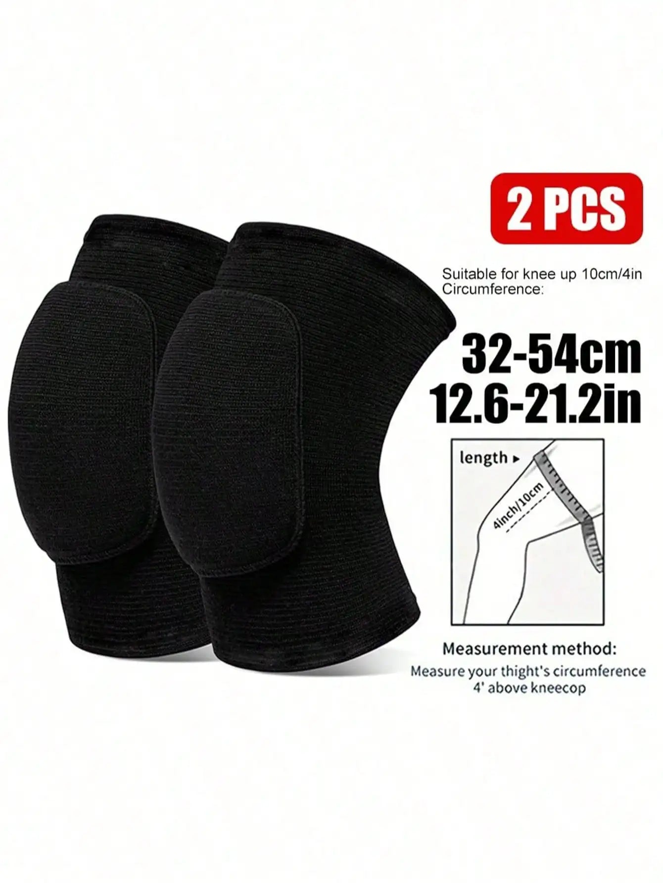 1 pair Soft Breathable Dancing Knee Pads Padded Sponge Sports Knee Support