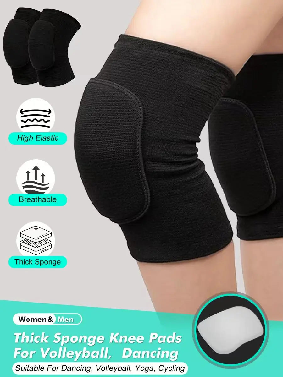 1 pair Soft Breathable Dancing Knee Pads Padded Sponge Sports Knee Support